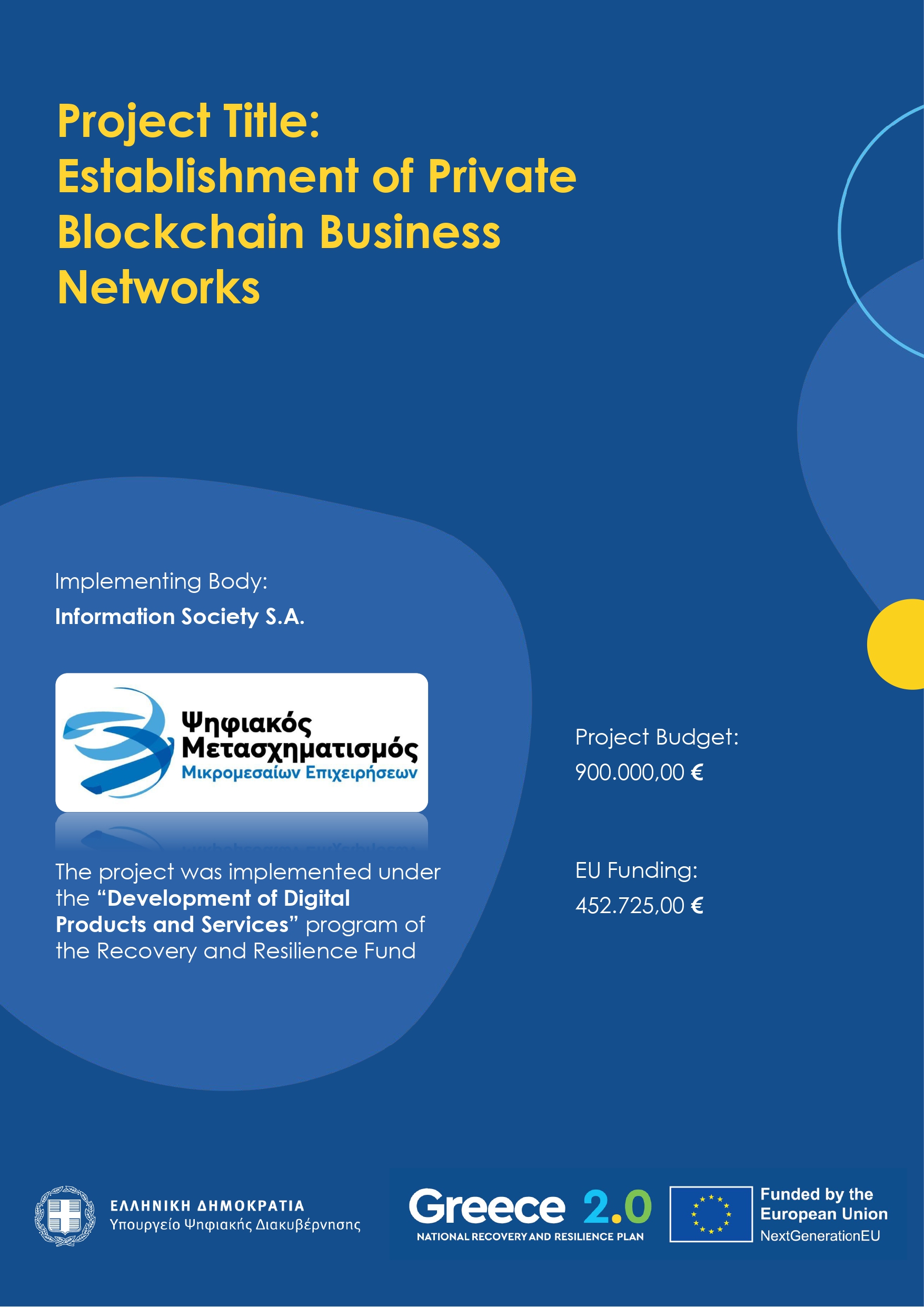 Greece 2.0 National Recovery and Resilience Plan – Funded by the European Union NextGenerationEU